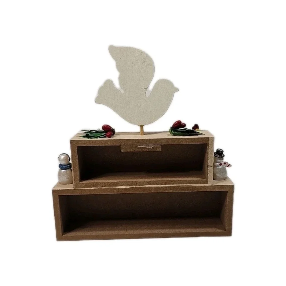 SOLID WOOD MERRY CHRISTMAS    Shelf or Hang Up